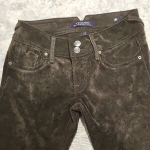 Vigoss High Rise Corduroy Jeans - Brown